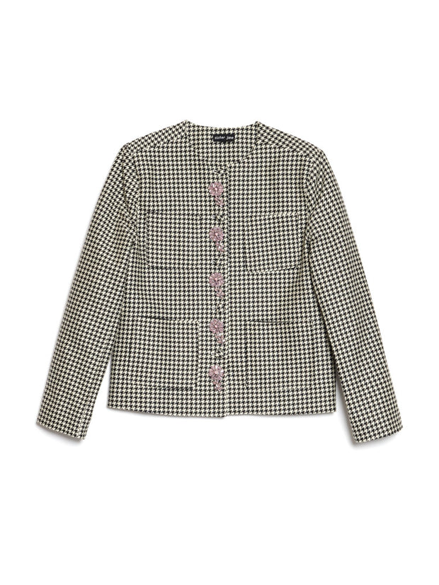 Petal Houndstooth Jacket