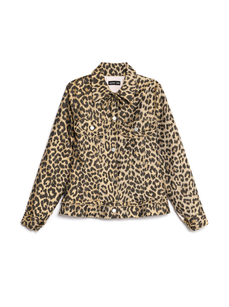 Lola Leopard Jacquard Jacket – Sister Jane
