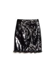 Lunette PU Midi Skirt