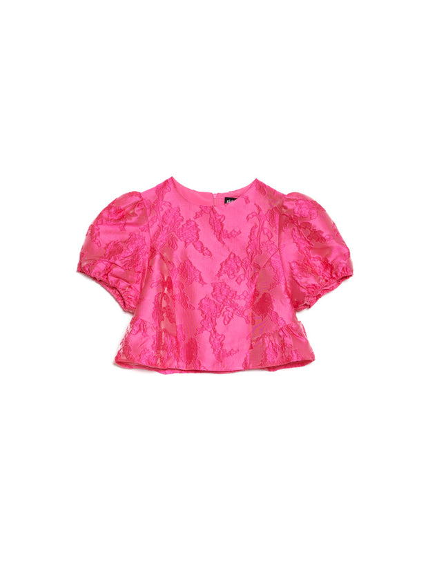 Foxglove Jacquard Top