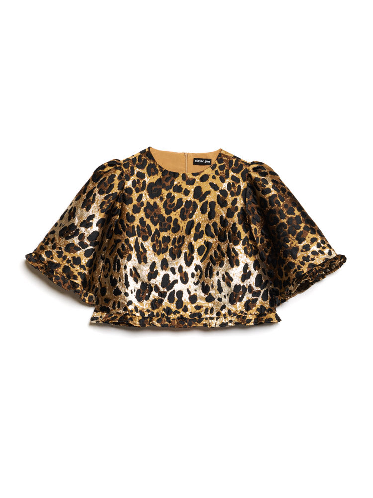Suite Leopard Jacquard Top – Sister Jane