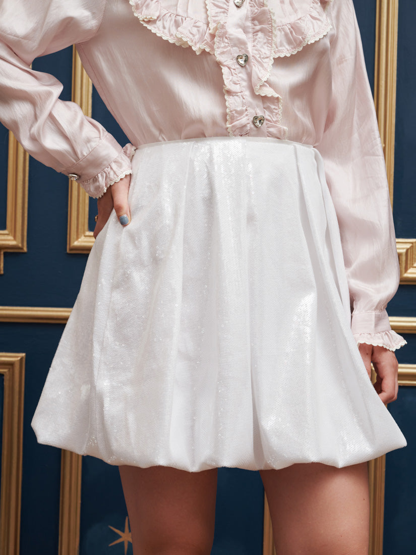 ★ GLOWNY★ BUBBLE BLOOMER SKIRT WHITE GY24FASK005WH MUSINSA | GLOWNY BUBBLE BLOOMER SKIRT (WHITE)