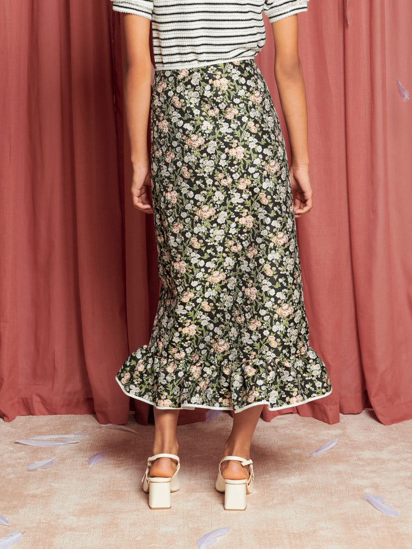 Graces Jacquard Midi Skirt – Sister Jane