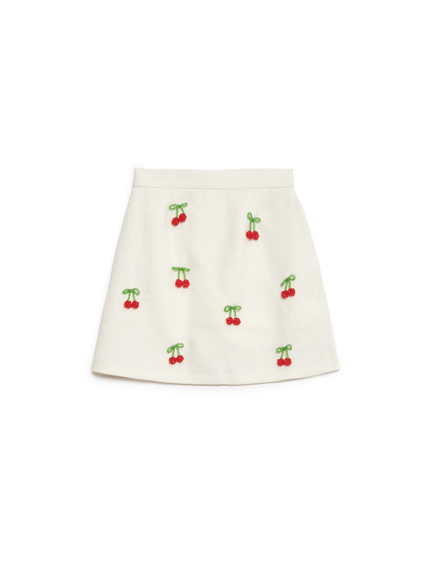 Esperanza Embellished Tweed Mini Skirt