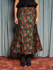 Fantasy Jacquard Midi Skirt Coal Black / Z