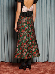 Fantasy Jacquard Midi Skirt Coal Black / Z