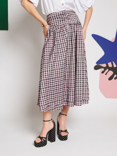 Vence Check Maxi Skirt – Sister Jane