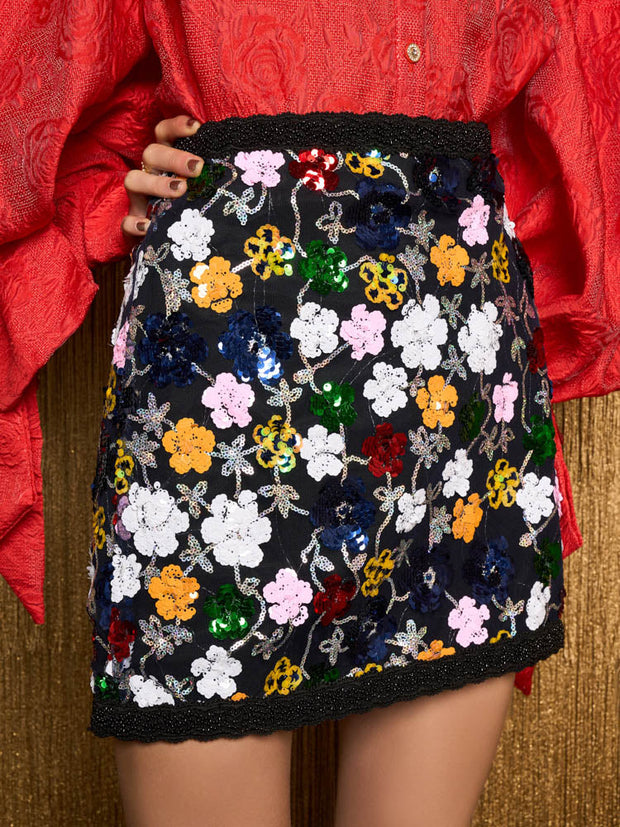 <b>DREAM</b> Wonderland Sequin Mini Skirt