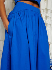 <b>DREAM</b> Blue Diary Midi Skirt