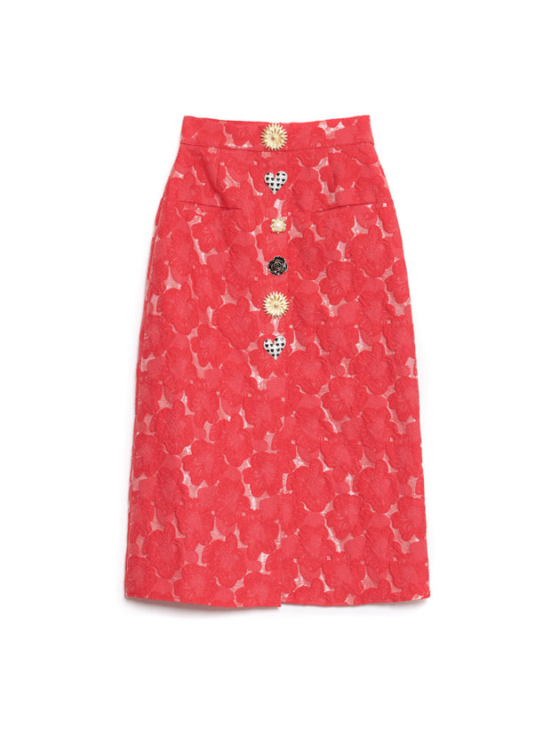 <b>DREAM</b> Maria Jacquard Midi Skirt