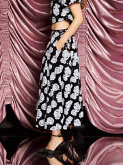 <b>DREAM</b> Roxie Rose Sequin Midi Skirt Onyx Black / Z