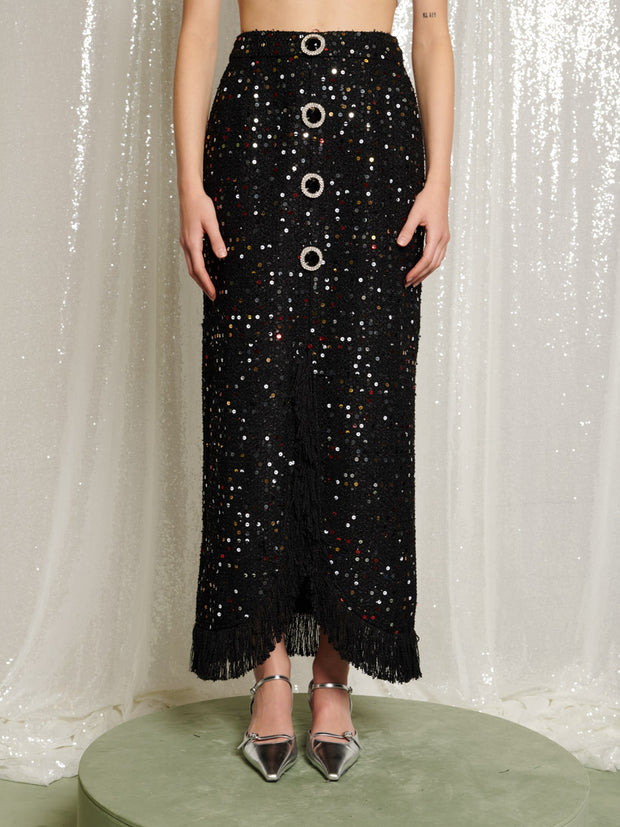 Confetti Crew Tweed Midi Skirt