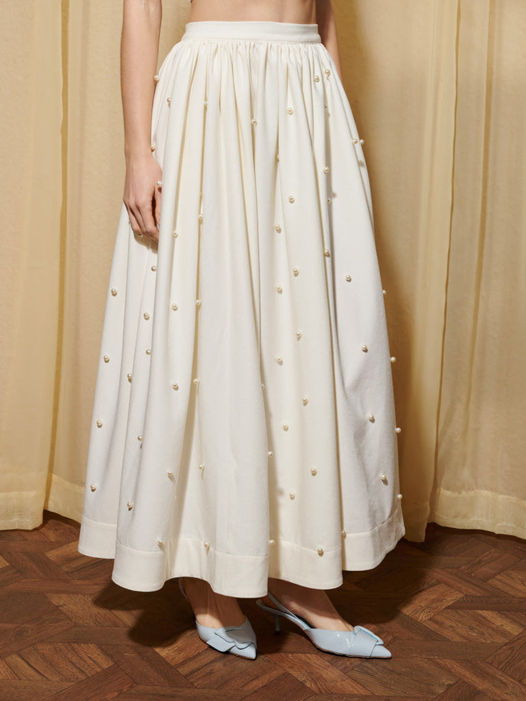 <b> < b> Ray Days Pearl Maxi Skirt