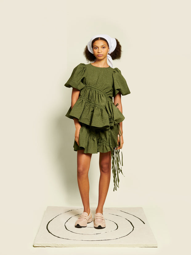 Ghospell Maz Ruched Mini Skirt – Sister Jane