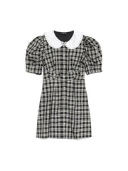 Quill Check Mini Dress