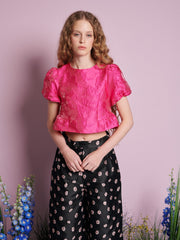 Foxglove Jacquard Top Hot Pink / Z