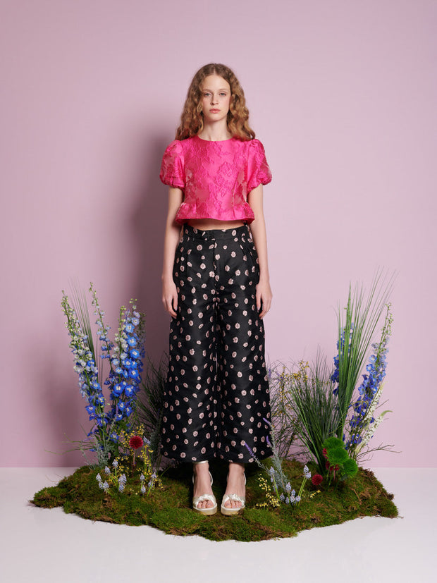 Foxglove Jacquard Top