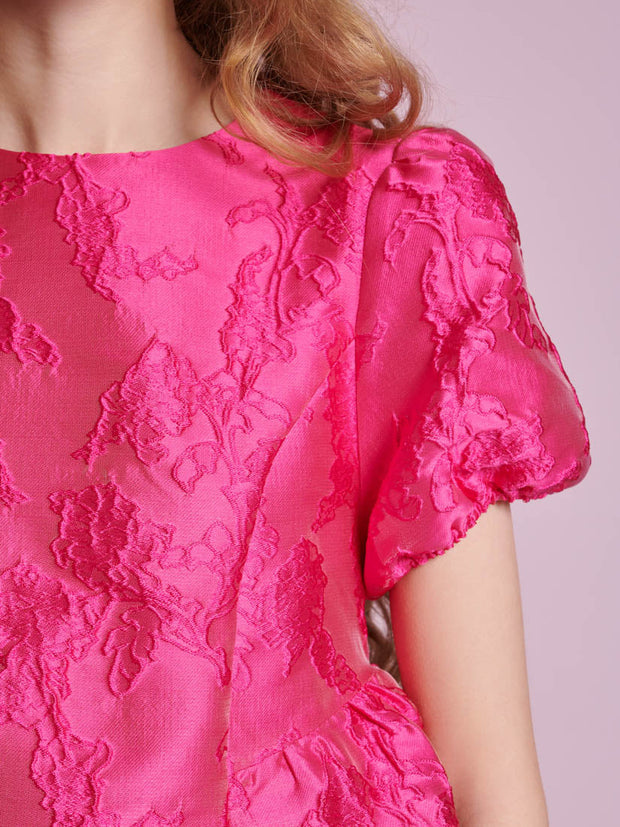Foxglove Jacquard Top Hot Pink / Z