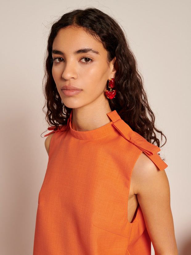 Neroli Bow Crop Top Sun Orange / Z