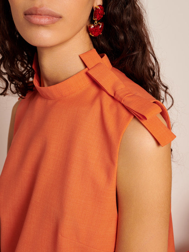 Neroli Bow Crop Top Sun Orange / Z