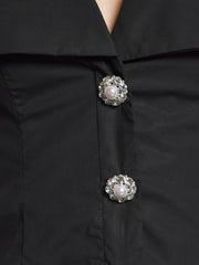 Birdie Collared Vest Coal Black / Z