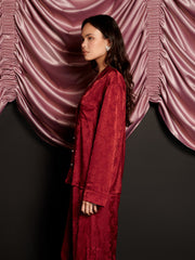 Dita Bow Pyjama Top Opera Red / Z