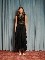 Eclipse Lace Bow Top