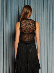 Eclipse Lace Bow Top Coal Black / Z