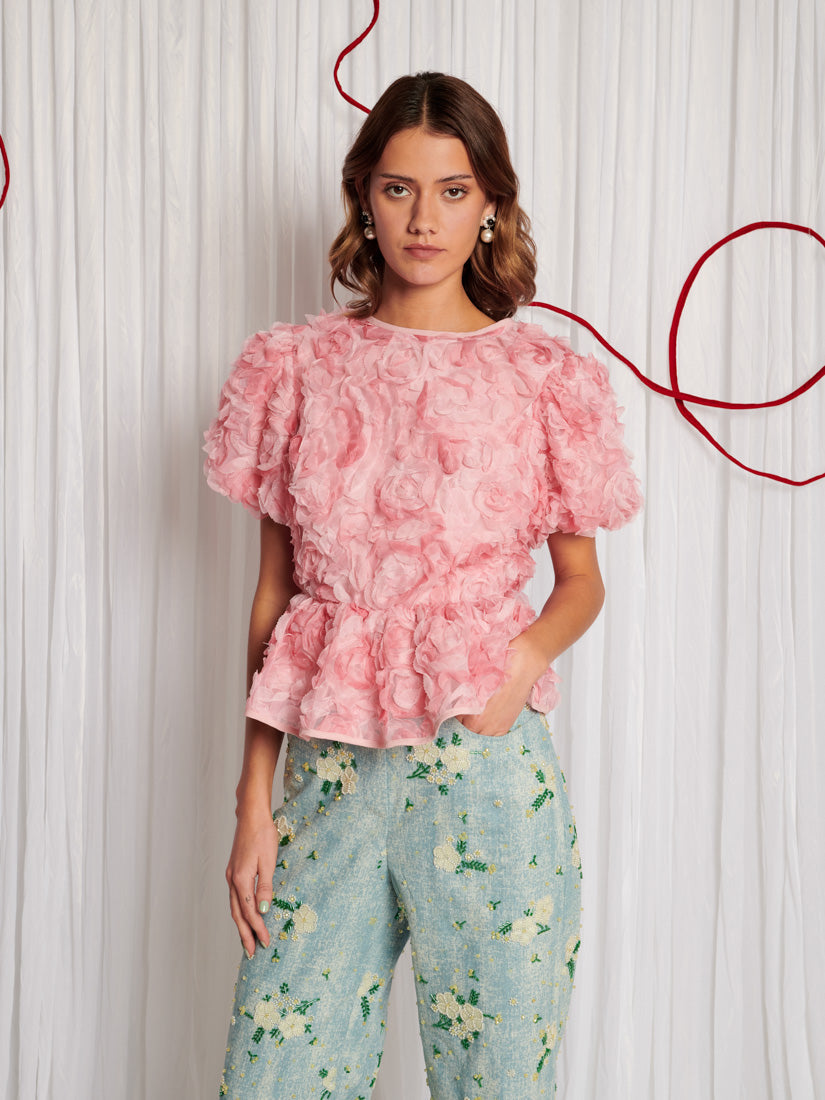 DREAM Rose Finch Tulle Top