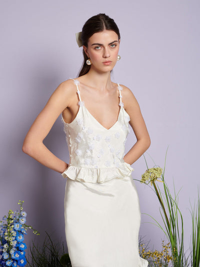 Forget Me Not Cami Top Satin Ivory / Z