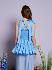 Pasture Cross Strap Top Sky Blue / Z