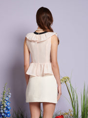 Haven Ruffle Top Pale Nude / Z