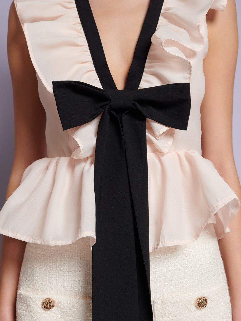 andmary ♡ Alison frill tops Alyson Ruffle Strap Top