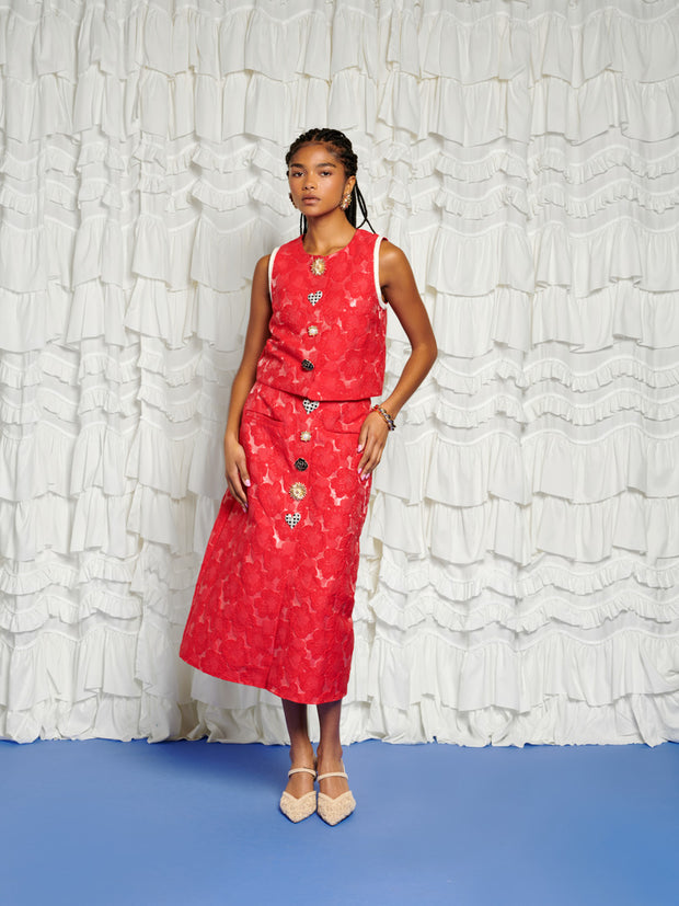 <b>DREAM</b> Maria Jacquard Vest Top