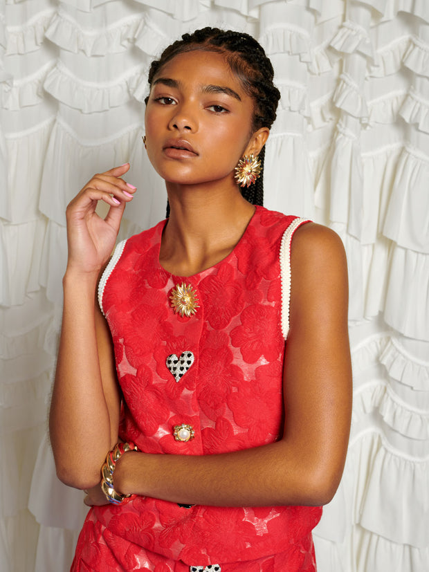 <b>DREAM</b> Maria Jacquard Vest Top