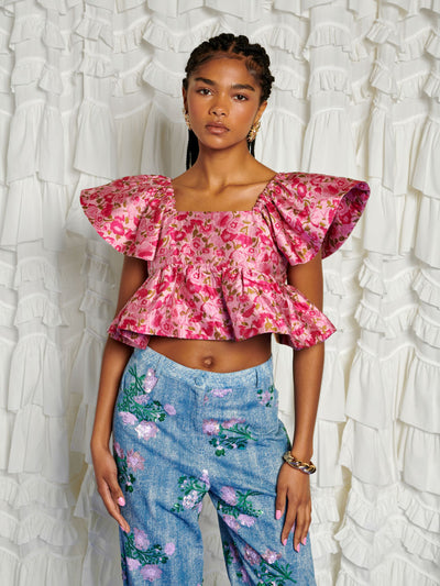 <b>DREAM</b> Primavera Jacquard Top