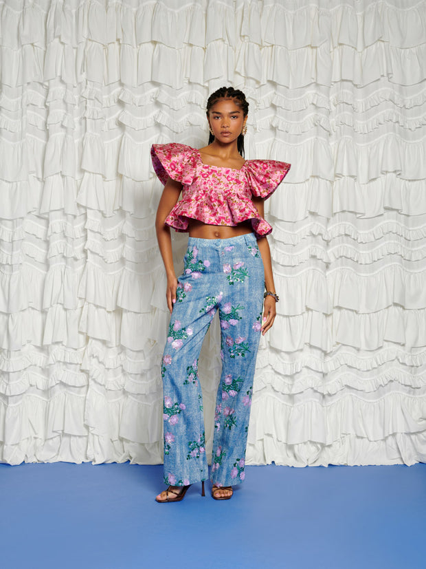 <b>DREAM</b> Primavera Jacquard Top