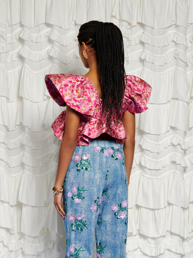 <b>DREAM</b> Primavera Jacquard Top