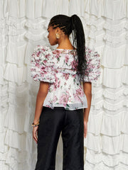 <b>DREAM</b> Alma Floral Ruffles Top