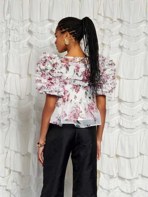 <b>DREAM</b> Alma Floral Ruffles Top