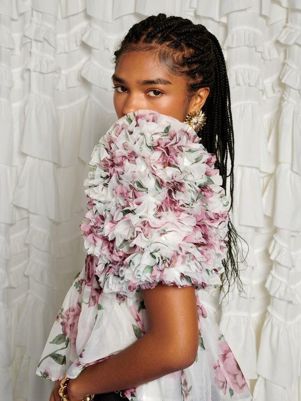 <b>DREAM</b> Alma Floral Ruffles Top