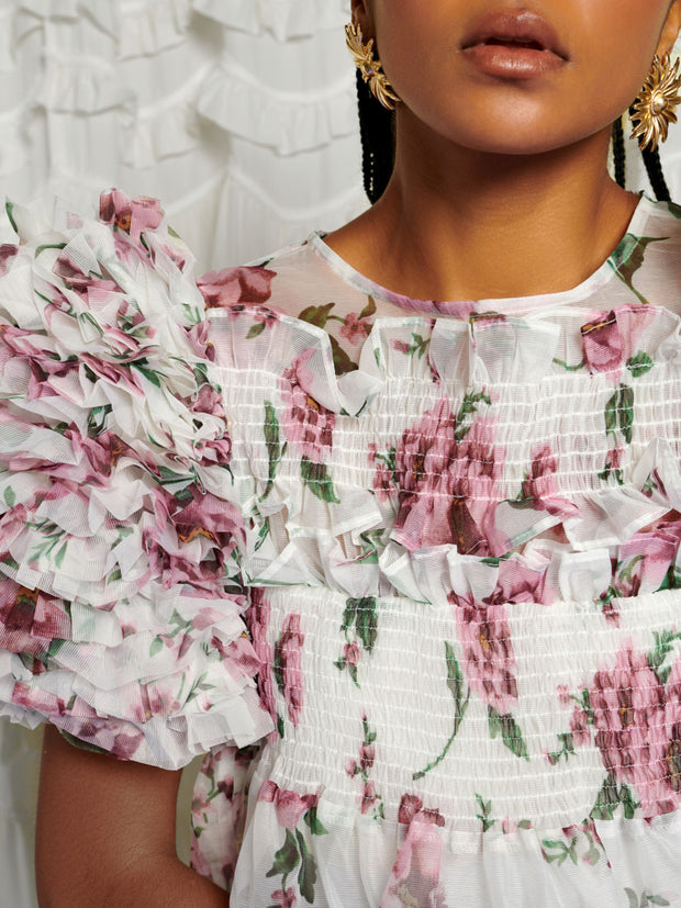 <b>DREAM</b> Alma Floral Ruffles Top