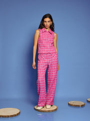 <b>DREAM</b> Cottage Check Tweed Vest