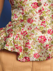 Forest Echo Jacquard Top Multi Floral / Z