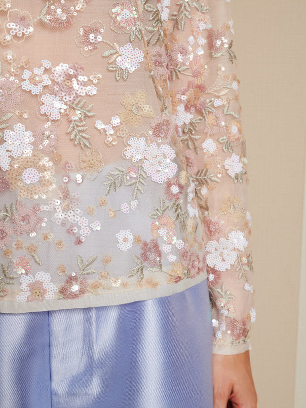 Wallpaper Sequin Top Pearl Ivory / Z