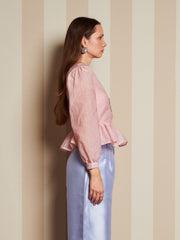 Silken Bow Top Baby Pink / Z