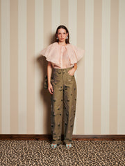 <b>DREAM</b> Harmony Organza Cape Blouse