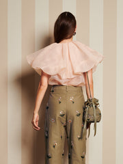 <b>DREAM</b> Harmony Organza Cape Blouse
