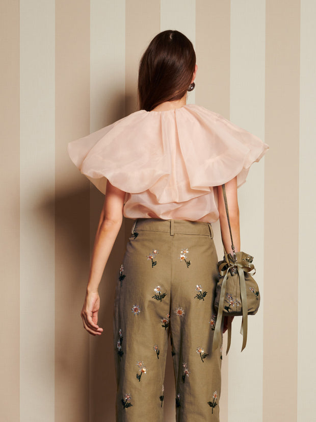 <b>DREAM</b> Harmony Organza Cape Blouse