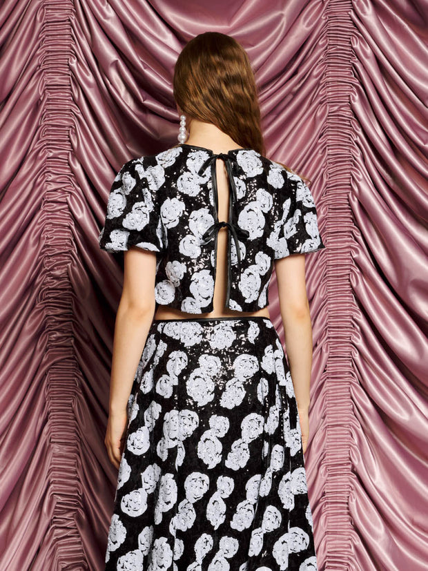 <b>DREAM</b> Roxie Rose Sequin Top Onyx Black / Z